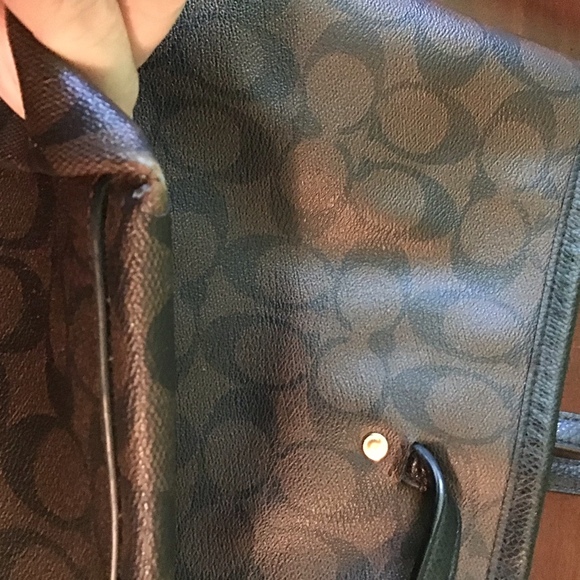 Coach Zip Top Tote in Signature Canvas - Im/Khaki Sedona (4455) - Picture 6 of 6